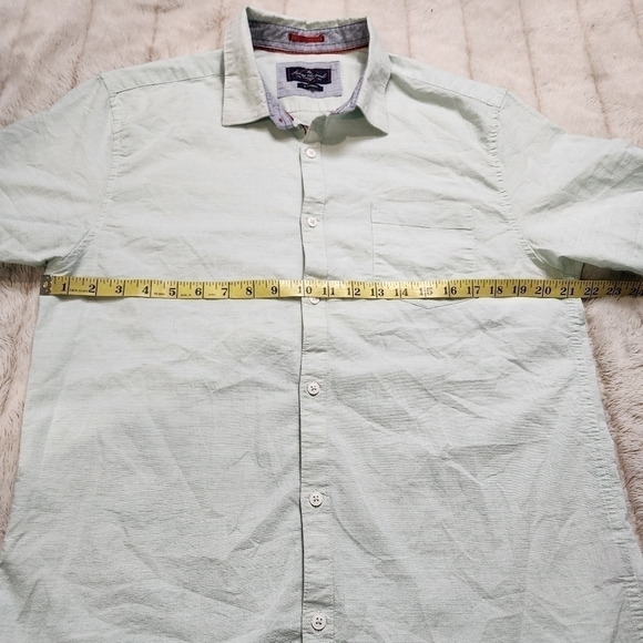 Men's Casual shirt Button down Short sleeves Cotton Size XL ACROSS THE POND - Picture 10 of 14